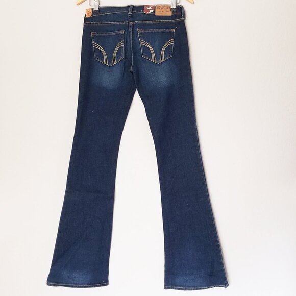 NEW Hollister Cali Flared SoCal Stretch Row Rise Denim Jean Blue 26x35 $50 Y2K - Picture 8 of 16
